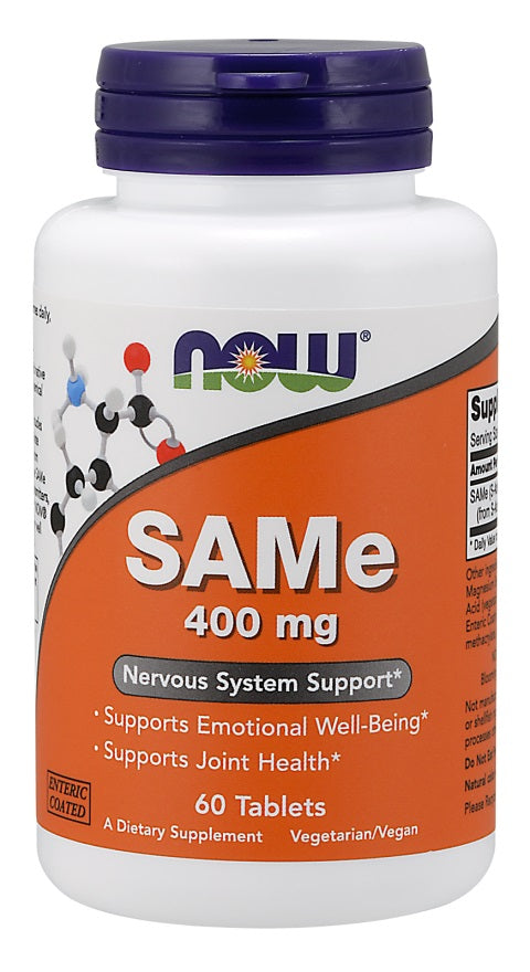 NOW Foods SAMe, 400mg - 60 tabs - Joint Support at MySupplementShop by NOW Foods