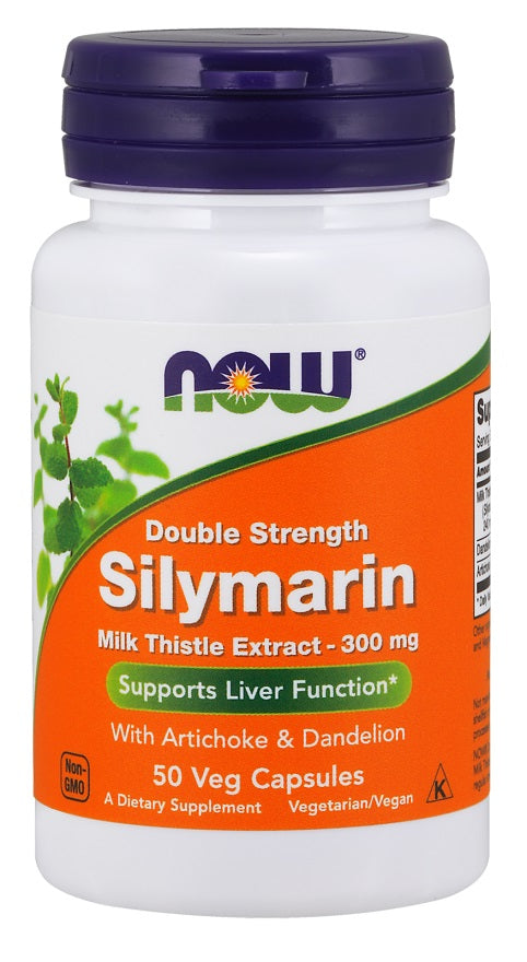 NOW Foods Silymarin with Artichoke &amp; Dandelion, 300mg - 50 vcaps - Health and Wellbeing at MySupplementShop by NOW Foods