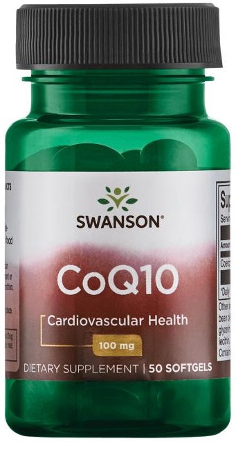 Swanson CoQ10, 100mg - 50 softgels - Default Title - Health and Wellbeing at MySupplementShop by Swanson