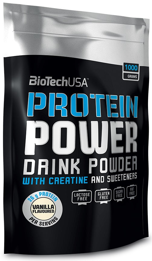 BioTechUSA Protein Power, Chocolate - 1000 grams | High-Quality Protein | MySupplementShop.co.uk