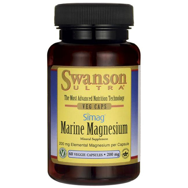 Swanson Simag Marine Magnesium, 200mg - 60 vcaps | High-Quality Vitamins & Minerals | MySupplementShop.co.uk