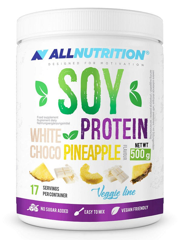 Allnutrition Soy Protein, White Choco Pineapple - 500g - Protein at MySupplementShop by Allnutrition
