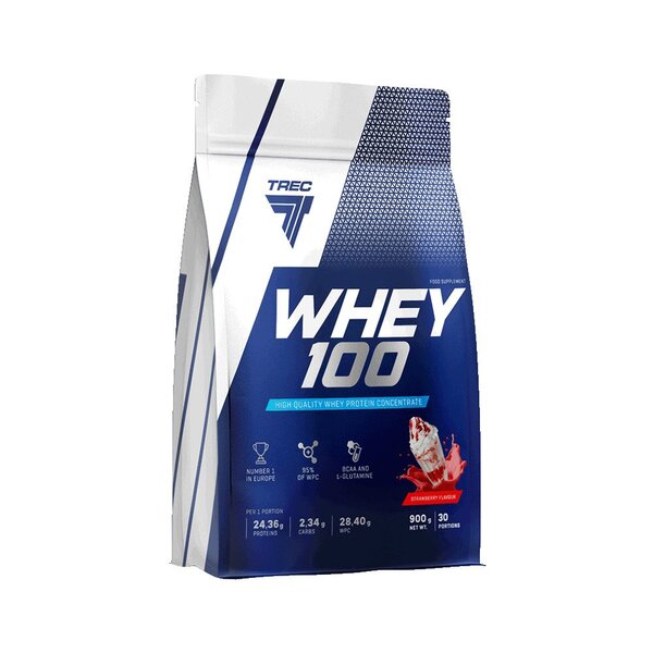 Trec Nutrition Whey 100, Vanilla - 900 grams - Protein at MySupplementShop by Trec Nutrition