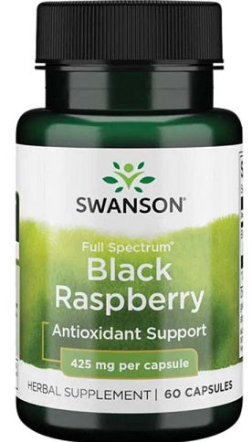 Swanson Full Spectrum Black Raspberry, 425mg - 60 caps | High-Quality Sports Supplements | MySupplementShop.co.uk