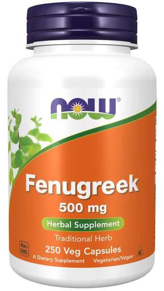 NOW Foods Fenugreek, 500mg - 250 vcaps | High-Quality Sports Supplements | MySupplementShop.co.uk