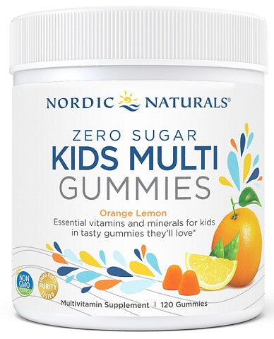 Nordic Naturals Kids Multi Zero Sugar, Orange Lemon - 120 gummies - Vitamins &amp; Minerals at MySupplementShop by Nordic Naturals