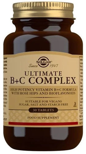 Solgar Ultimate B+C Complex - 30 tabs | High-Quality Sports Supplements | MySupplementShop.co.uk