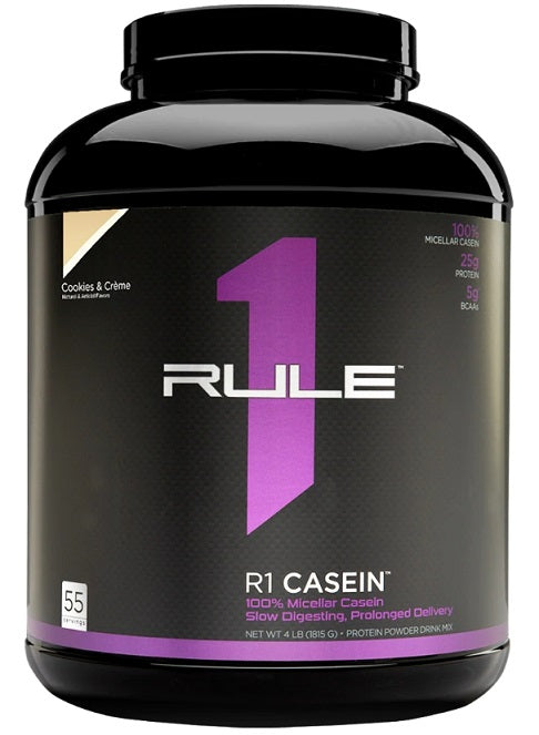 Rule One R1 Casein, Cookies & Creme - 1815 grams | High-Quality Protein | MySupplementShop.co.uk