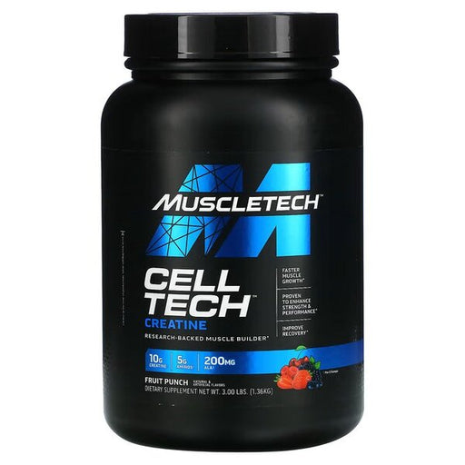 MuscleTech Cell-Tech, Fruit Punch - 1360 grams - Creatine Supplements at MySupplementShop by Muscletech