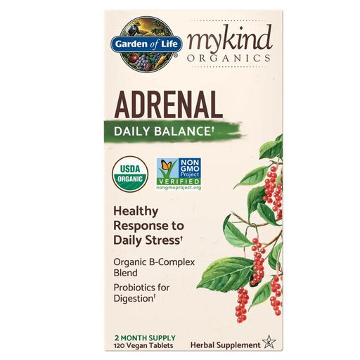 Garden of Life Mykind Organics Adrenal Daily Balance - 120 vegan tabs - Health and Wellbeing at MySupplementShop by Garden of Life