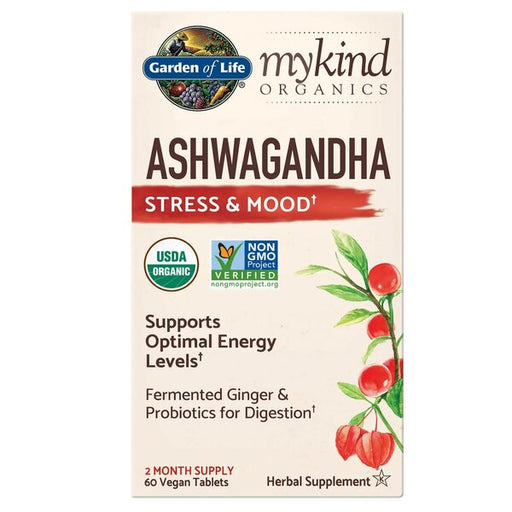 Garden of Life Mykind Organics Ashwagandha - 60 vegan tabs - Digestive Health, Fiber at MySupplementShop by Garden of Life