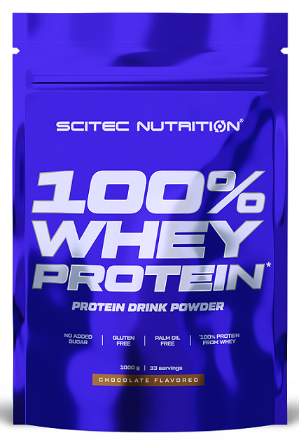 SciTec 100% Whey Protein, Cookies & Cream - 1000 grams | High-Quality Protein | MySupplementShop.co.uk