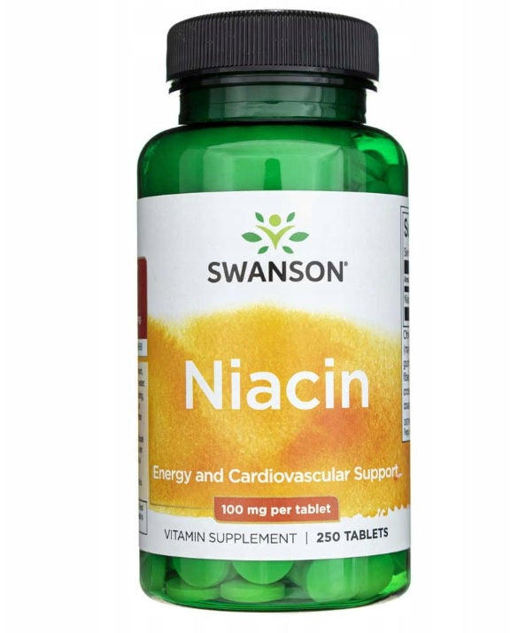 Swanson Niacin, 100mg - 250 tabs - Vitamins &amp; Minerals at MySupplementShop by Swanson