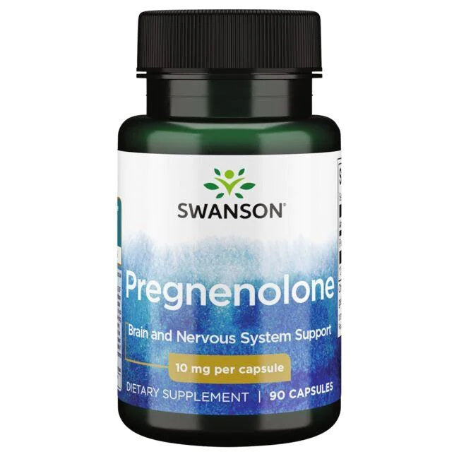 Swanson Pregnenolone, 10mg - 90 caps | High-Quality Health and Wellbeing | MySupplementShop.co.uk