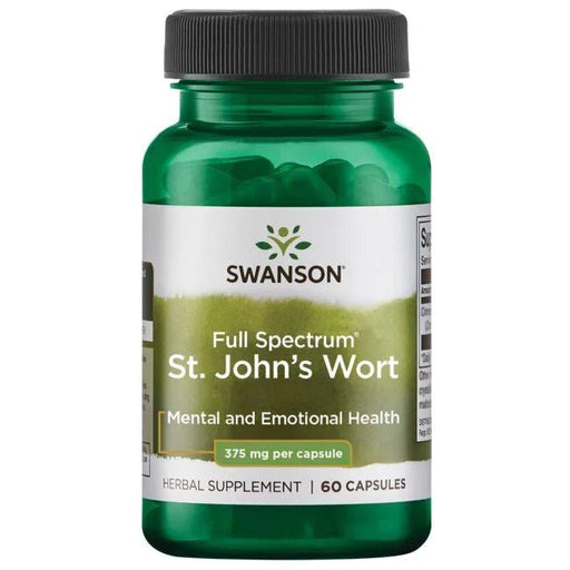 Swanson Full Spectrum St. John&#039;s Wort, 375mg - 60 caps - Health and Wellbeing at MySupplementShop by Swanson