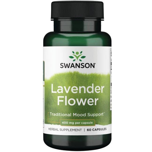 Swanson Lavender Flower, 400mg - 60 caps | High-Quality Sports Supplements | MySupplementShop.co.uk