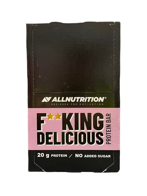 Allnutrition Fitking Delicious Protein Bar, Cookie & Cream - 15 x 55g | High-Quality Protein Bars | MySupplementShop.co.uk