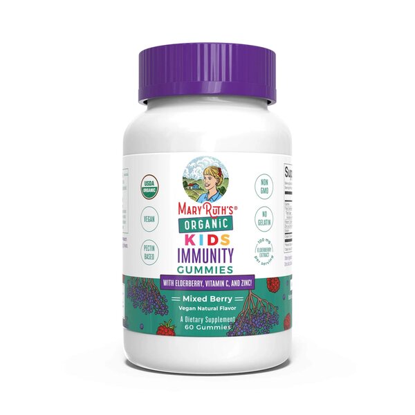 MaryRuth Organics Organic Kids Immunity Gummies, Mixed Berry - 60 gummies | High-Quality Sports Supplements | MySupplementShop.co.uk