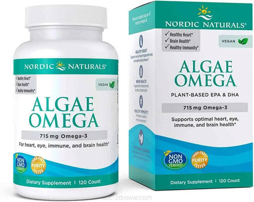 Nordic Naturals Algae Omega, 715mg Omega 3 - 120 softgels - Health and Wellbeing at MySupplementShop by Nordic Naturals