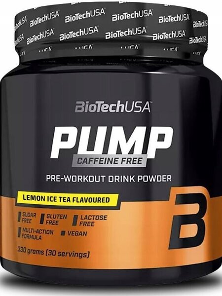 Pump Caffeine Free, Lemon Ice Tea (EAN 5999076251674) - 330g by BioTechUSA at MYSUPPLEMENTSHOP.co.uk