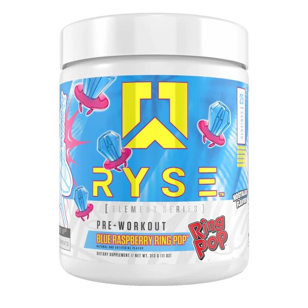 RYSE PreWorkout  Element Series Blue Raspberry Ring Pop  313g - Pre & Post Workout at MySupplementShop by RYSE