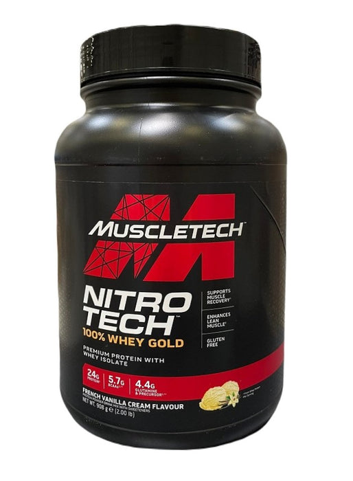 MuscleTech NitroTech 100% Whey Gold French Vanilla Cream - Protein at MySupplementShop by MuscleTech