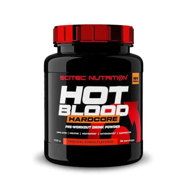 Hot Blood Hardcore, Tropical Punch - 700g by SciTec at MYSUPPLEMENTSHOP.co.uk