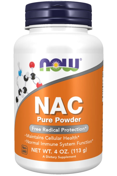 NOW Foods NAC Pure Powder  113g - Amino Acids and BCAAs at MySupplementShop by NOW Foods