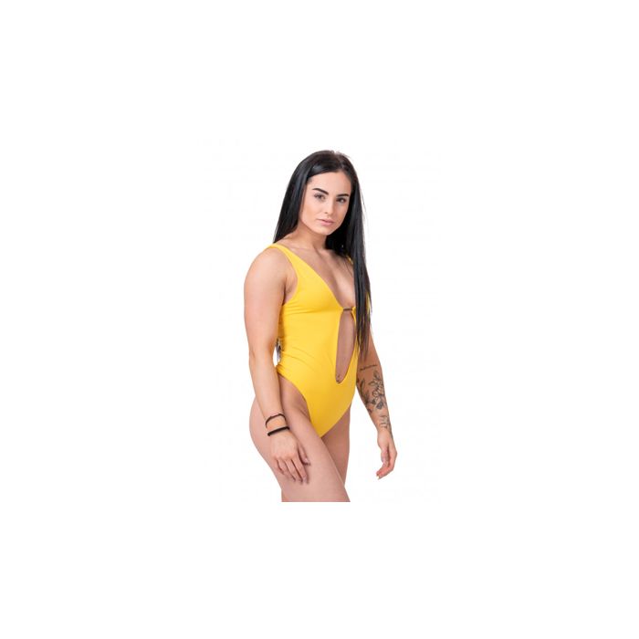 Nebbia One-Colour Monokini 560 Yellow - Small - Monokini at MySupplementShop by Nebbia