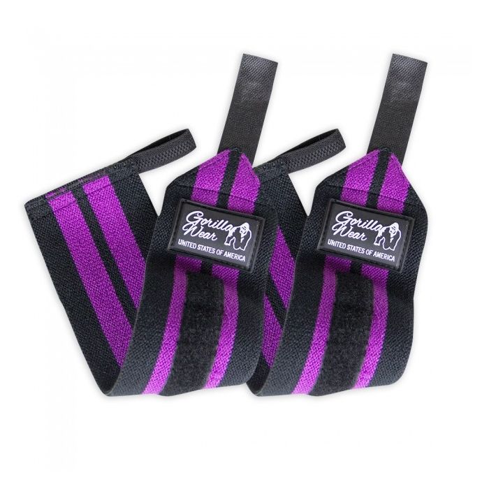 Gorilla Wear Womens Wrist Wraps - Black/Purple